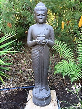 Cast Statue Buddha Candle